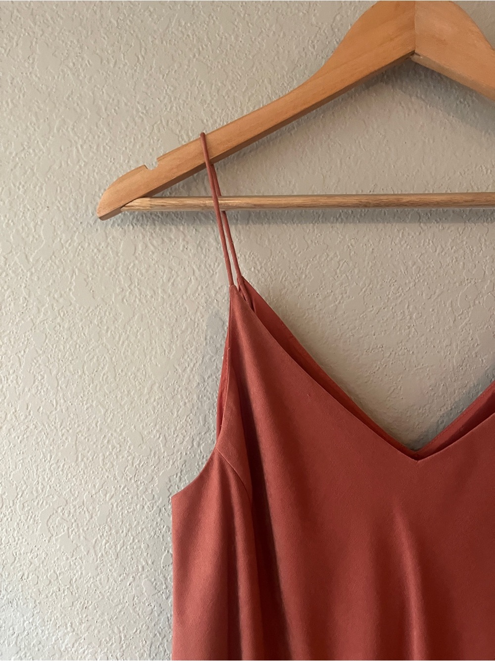 Banana Republic Satin Slip Midi Dress in Terracotta Size 10 - Picture 4 of 8